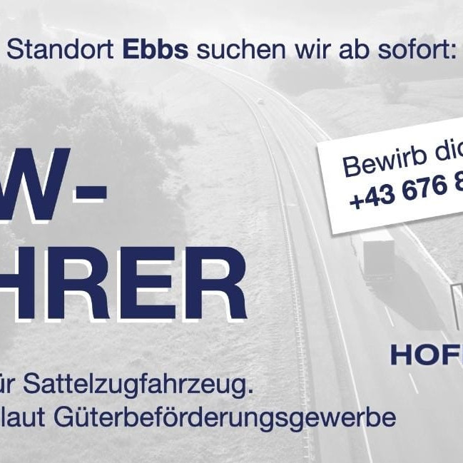 LKW-Fahrer/in gesucht — bewirb dich jetzt!